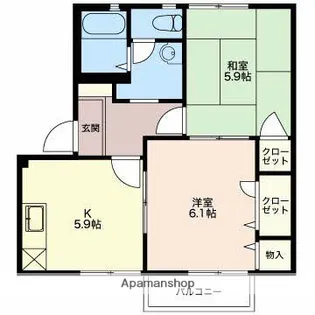 シャルマン【2階】の間取り