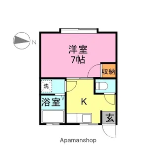 オリバーハイツ【3号号室】の間取り