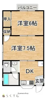 タカセキハイム【2号室号室】の間取り