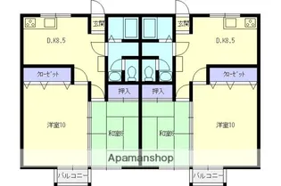 ビッグ・Y 2番館【1階】の間取り