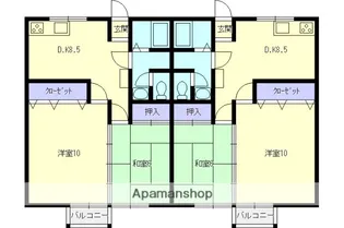ビッグ・Y 2番館【1階】の間取り