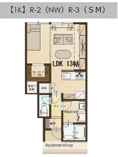 ユーソニアン・東宮内【1階】の間取り