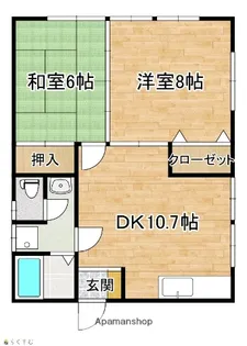 ストローハットJ【2階】の間取り