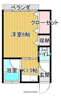 サンエイトハイツ【1階】の間取り
