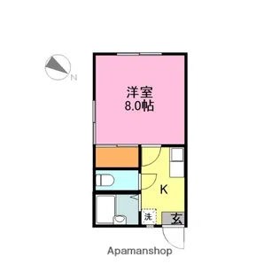 フジノキハイツ【1階】の間取り