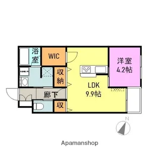 南町フラッツ【303号室】の間取り