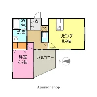 南町フラッツ【301号室】の間取り