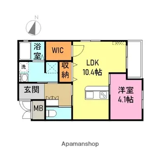 南町フラッツ【506号室】の間取り