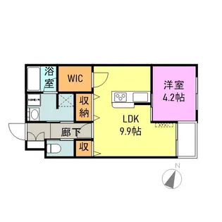 南町フラッツ【405号室】の間取り