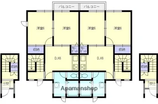 イエローエンバシィ【2階】の間取り