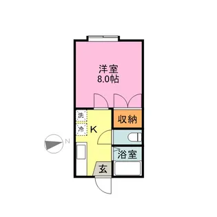 ハイツリバティ【105号室】の間取り