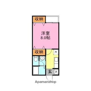 ハイツ・エポック【1階】の間取り