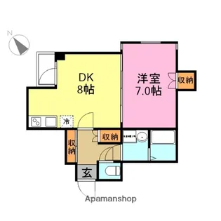 リバティープラザ呉服町【301号室】の間取り