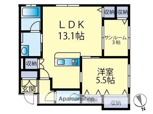 ファーストストーリーⅠ【103号室】の間取り