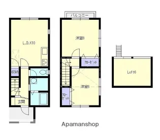 ルーチェ【D号室】の間取り