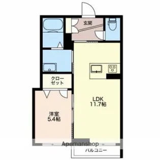 マストテラス稽古町【2階】の間取り