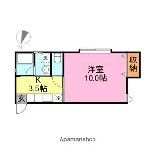 プリシェールK−Ⅲ【1階】の間取り