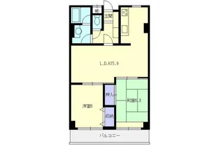 ソレイユ多賀美【6階】の間取り