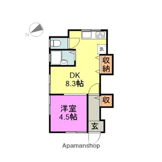 コーポA−1【3階】の間取り
