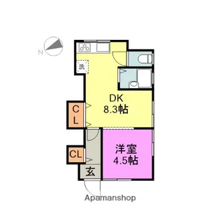 コーポA−1【3階】の間取り