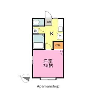 メゾンニューアール【1階】の間取り
