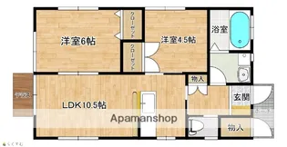 フルール【B棟号室】の間取り