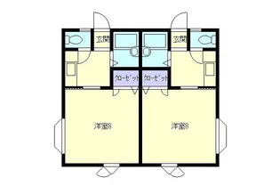コスモヨネヤマハイツ【2階】の間取り