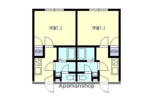 シェロファーム東宮内B【1階】の間取り