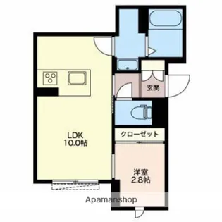 ベレオ東新町【1階】の間取り