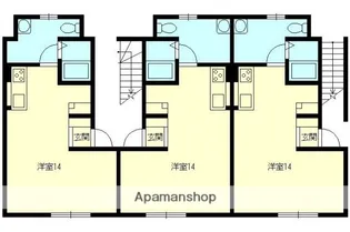 ランドマーク高見E【201号室】の間取り