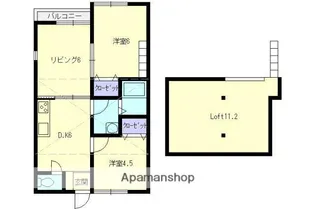 クオリア【3階】の間取り