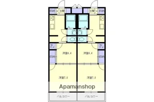 ウインネージュ【1A号室】の間取り