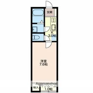 ハウス直【B110号室】の間取り