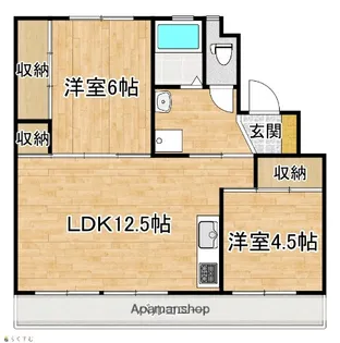 スカイクレスト2号棟【4階】の間取り