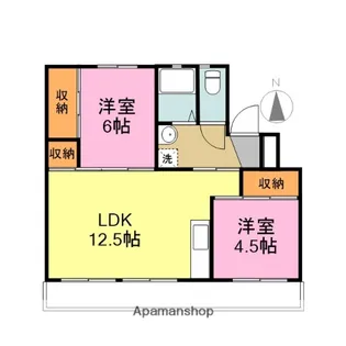 スカイクレスト2号棟【5階】の間取り