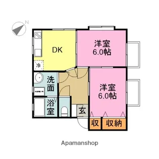 アパートメントハウスグロウ【202号室】の間取り