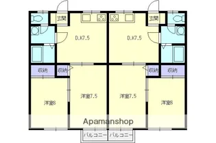 グリーンパル【2階】の間取り