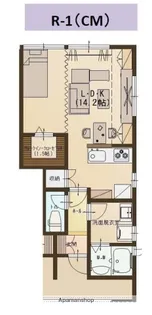 ユーソニアン・前川東B【1階】の間取り