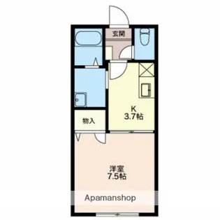 ミルキィ ウェイC【104号室】の間取り