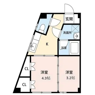コーポTOMO【2階】の間取り