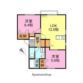 アルスコート【2階】の間取り