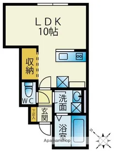 コティ【1階】の間取り