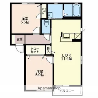オプチマムC【2階】の間取り