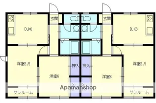三並ハイツⅡ【203号室】の間取り