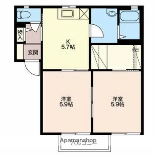 メゾン リュミエールC【1階】の間取り