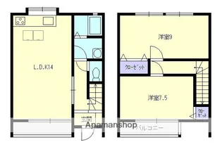 大島タウンハウスA【3号室】の間取り