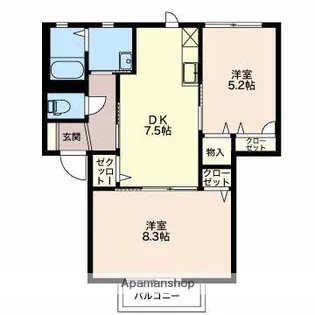 オプチマムB【1階】の間取り