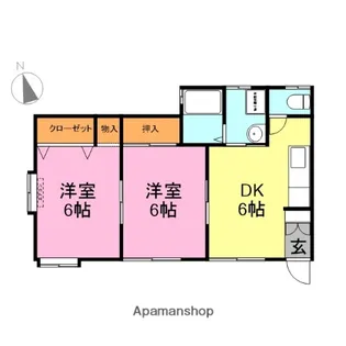 ドゥアー花園【1階】の間取り