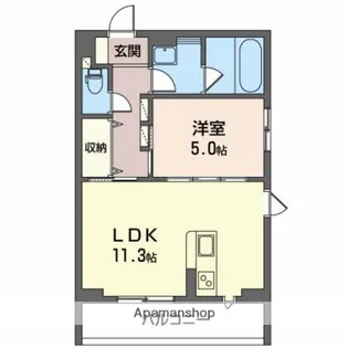 AZUL学校町【2階】の間取り