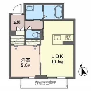 シャーメゾン北【3階】の間取り